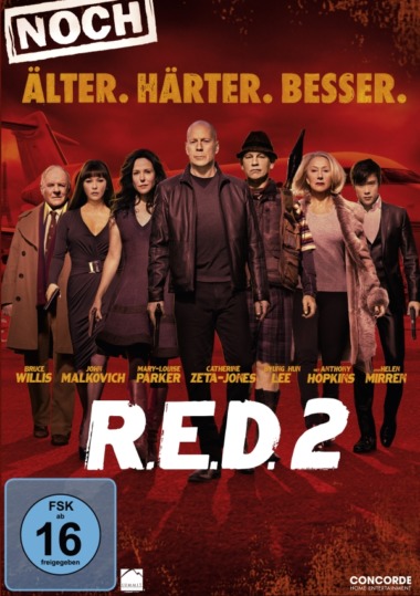 R. E. D. 2 - Noch härter. Älter. Besser (Cover © Concorde Home Entertainment)